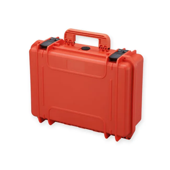 Valiză / Cutie de Protecție Rigidă IP67 GIMA – Portocalie, Dimensiune Medie, Cu Spumă Pre-Tăiată