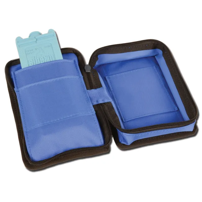 Mini Geantă Termică pentru Diabetici – Albastră, cu Acumulator Termic Inclus