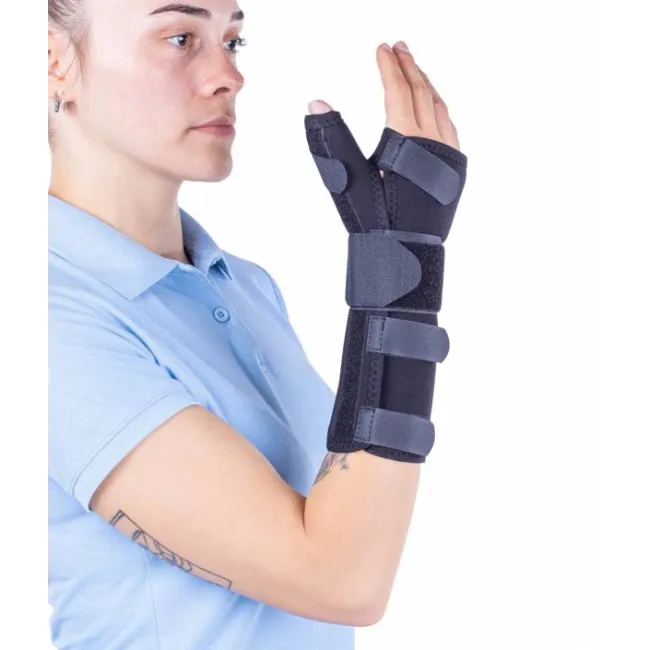 Orteză de Mână și Încheietură cu Atelă pentru Deget (Police), 24 cm - Dispozitiv Medical Semirigid
