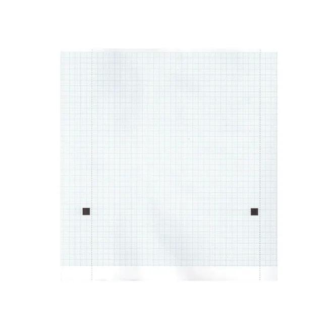 Hârtie Termică EKG în Rolă 210 mm x 20 m – Caroiaj Albastru cu Marker, pentru Electrocardiografe Elettronica Trentina / Cardiette / Cardioline Daedalus și AR2100