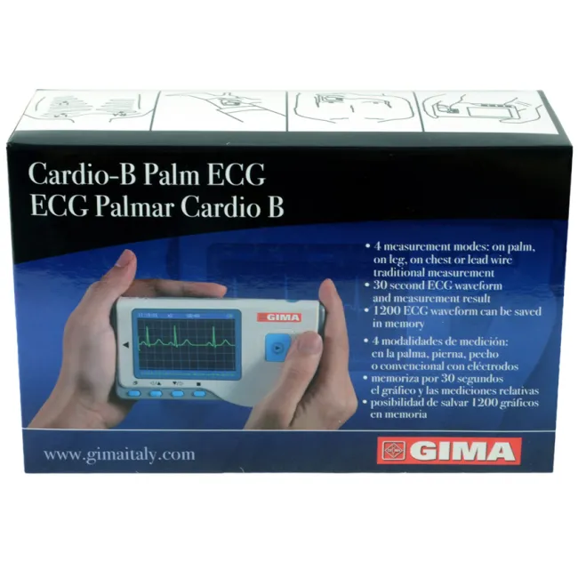 Monitor ECG Portabil Cardio-B – Ecran LCD, 4 Metode de Măsurare, Analiză Automată și Stocare Extinsă
