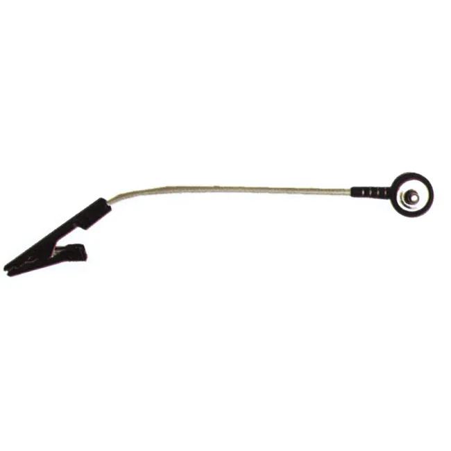 Adaptor Tip „Crocodil” (Alligator) cu Fir pentru Electrozi ECG – Lungime Totală 16.5 cm