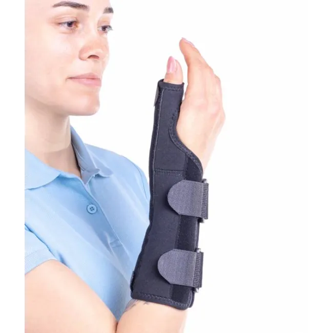 Orteză fixă de police cu atelă metalică modelabilă, 23 cm – dispozitiv medical