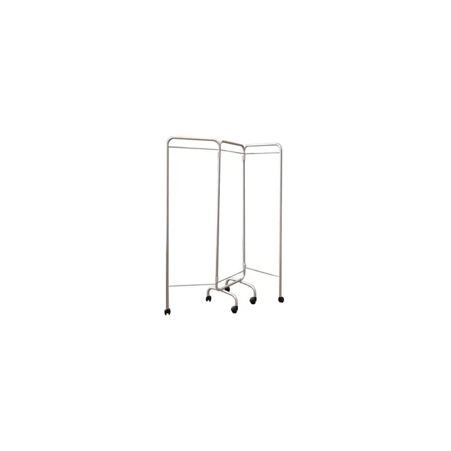 Paravan medical cu roți și 3 sectiuni fara perdele Trevira – cadru aluminiu