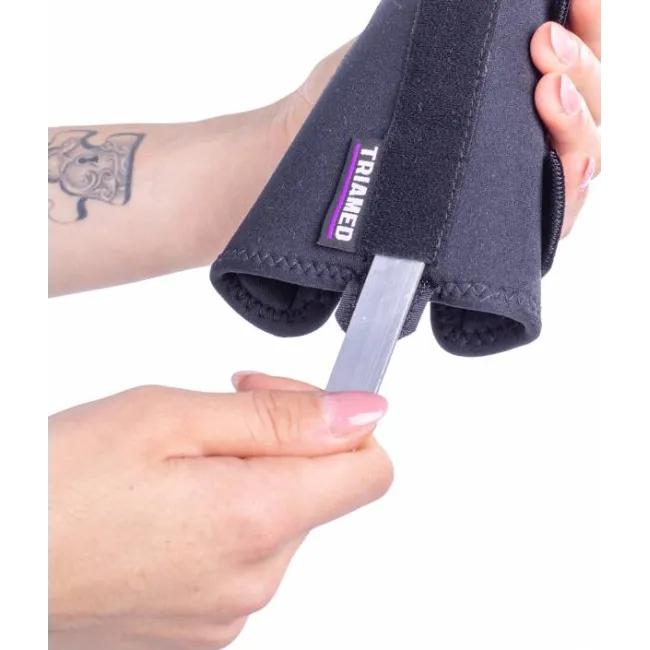 Orteză fixă de police cu atelă metalică modelabilă, 23 cm – dispozitiv medical