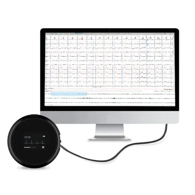 Sistem ECG Holter Wireless M12 (12 Derivații) – Monitorizare Continuă Completă până la 72 Ore, Rezoluție 24 biți și Software de Analiză Inteligent AI-ECG Tracker