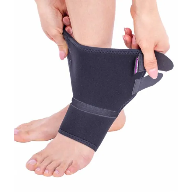 Orteză de gleznă mobilă Golden Protect, cu închidere posterioară, 20 cm - Dispozitiv Medical