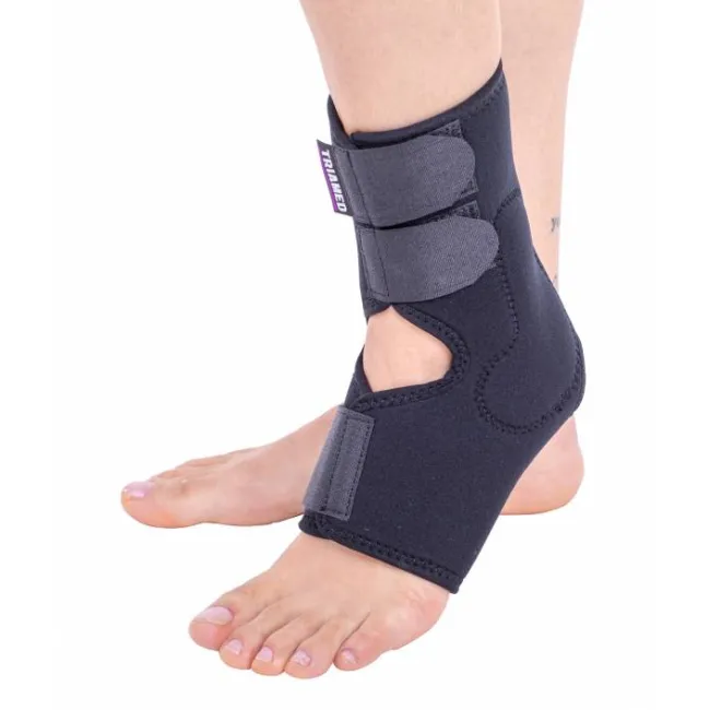 Orteză de gleznă mobilă Golden Protect, cu pernițe laterale și închidere anterioară, 21 cm