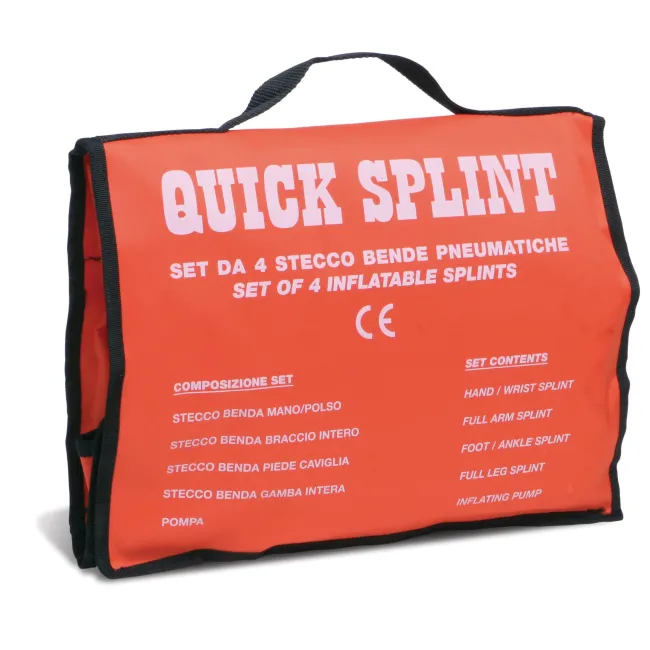 Set 4 atele pneumatice pentru imobilizare temporară membre – Quick Splint PNE244