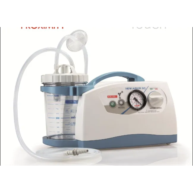 Aspirator Chirurgical Compact GIMA Super Vega 1 Litru – Cu Pedală de Picior, Senzor Proximity No-Touch și Debit de 40 L/min