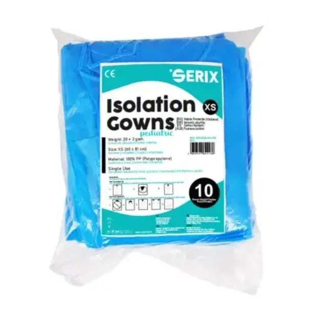 Halat Medical Vizitatori PP 20g Albastru XS (Pediatric) – Set 10 bucăți SERIX