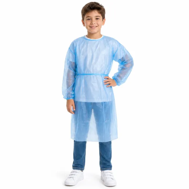 Halat Medical Vizitatori PP 20g Albastru XS (Pediatric) – Set 10 bucăți SERIX
