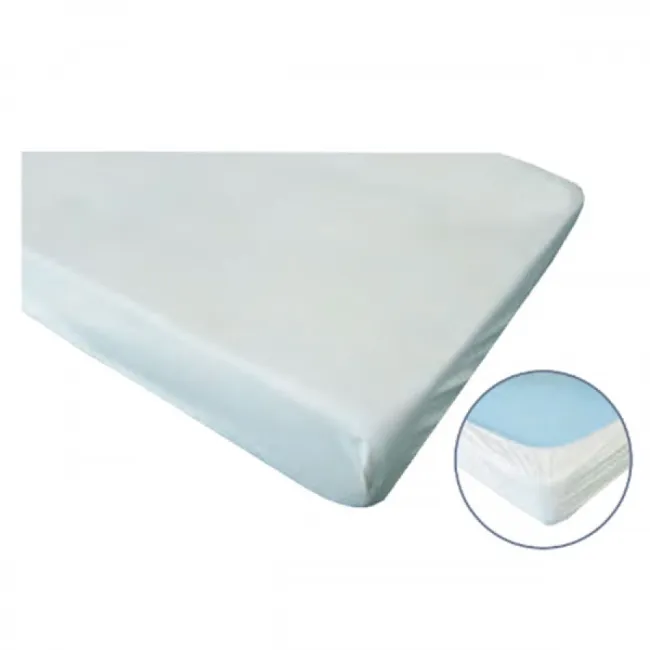 Husă de protecție pentru pat/targă Soft Care Standard, 80 × 210 cm, PP nețesut 30 GSM, albă, cu elastic