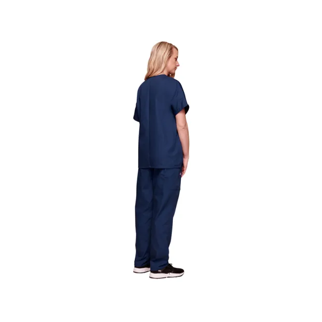 Bluză medicală Cherokee Originals cu decolteu în V pentru femei, mărimea XS, bleumarin
