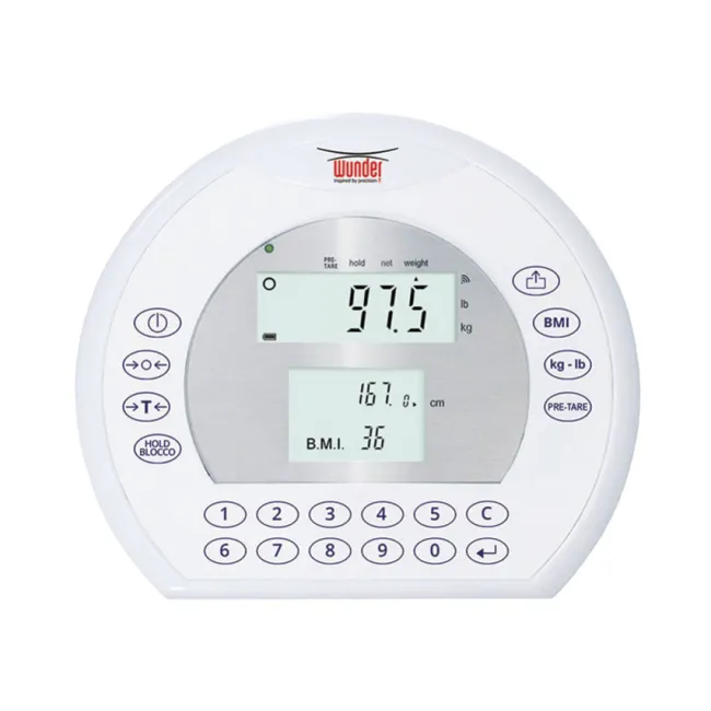 Cântar platformă digitală WUNDER RW2.0 MOVE cu balustradă și roți 300 kg (1 buc)