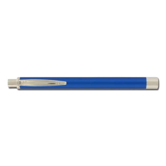 Lanternă penlight Elegance cu bec, corp metalic albastru, buton on/off (1 buc)
