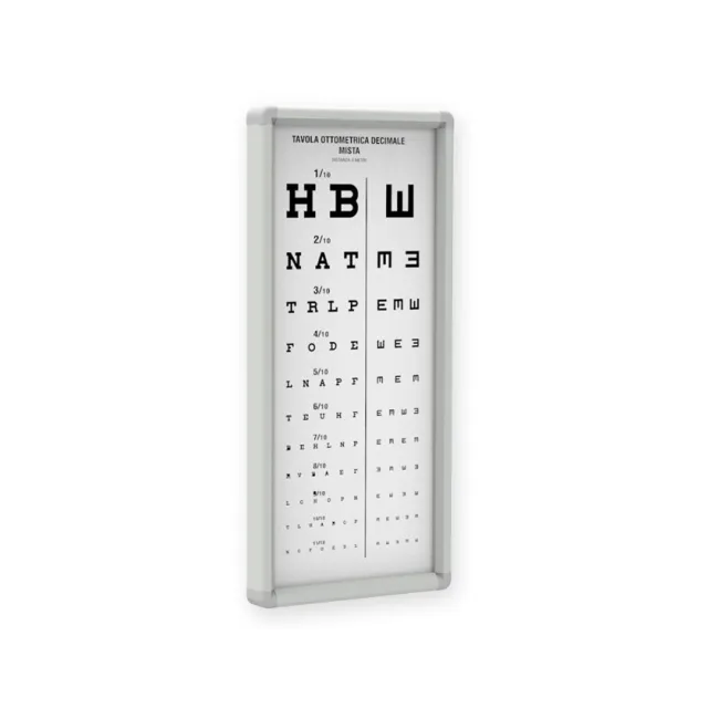 Tablou optometric Mixed Decimal neилuminat, distanță de citire 3 m