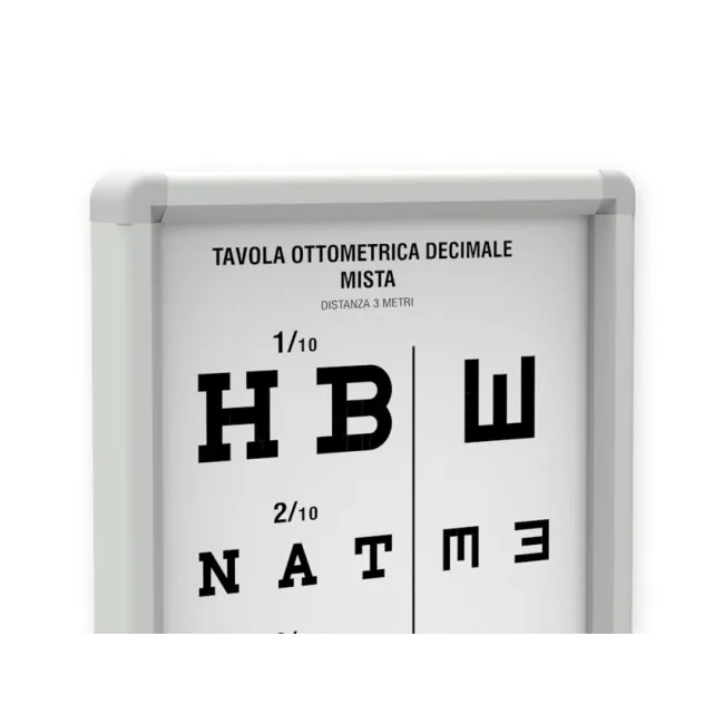 Tablou optometric Mixed Decimal neилuminat, distanță de citire 3 m