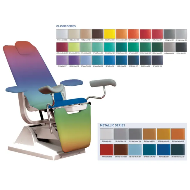Scaun ginecologic GYNEX tip pat cu suport rolă hârtie, culoare la comandă (1 buc)