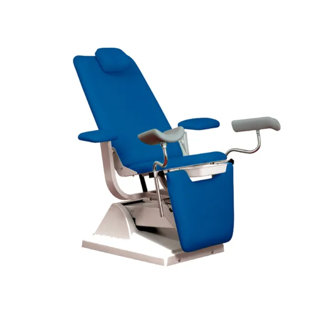 Scaun ginecologic GYNEX tip pat cu suport rolă hârtie, albastru (1 buc)
