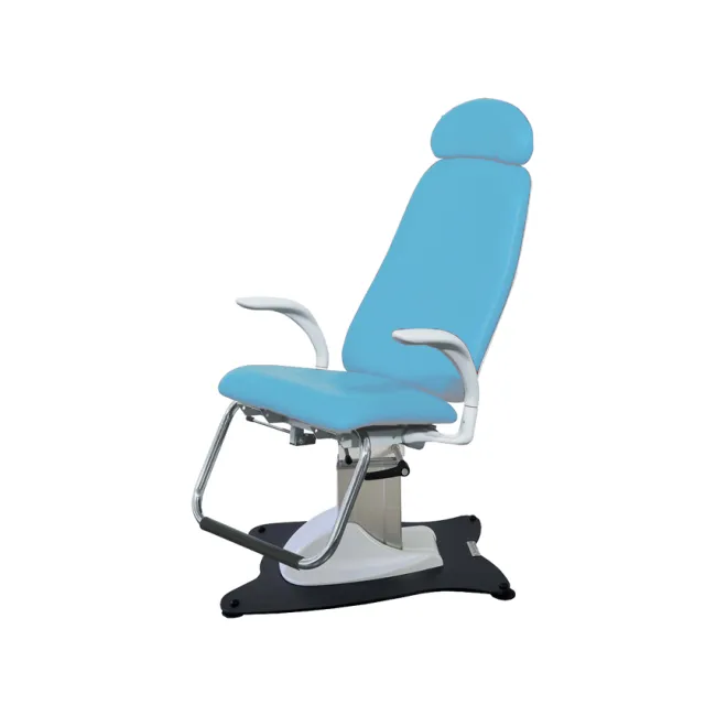 Scaun ORL electric NEW OTO P/V cu tetieră, albastru deschis Parigi (1 buc)