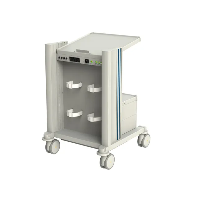 Cărucior ergonomic DIATERMO CART P pentru unități electrochirurgicale, cu alimentare electrică, dimensiune mare (1 buc)