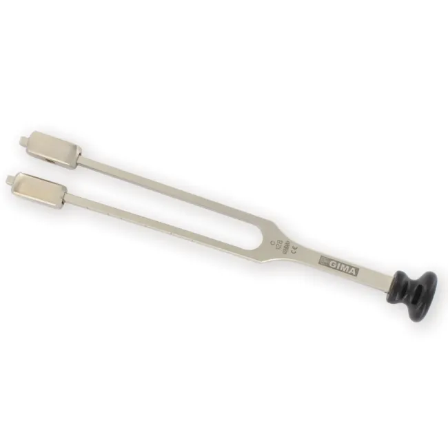 Diapason Lucae reglabil 128–240 Hz pentru ORL și neurologie, aliaj special, cu suport