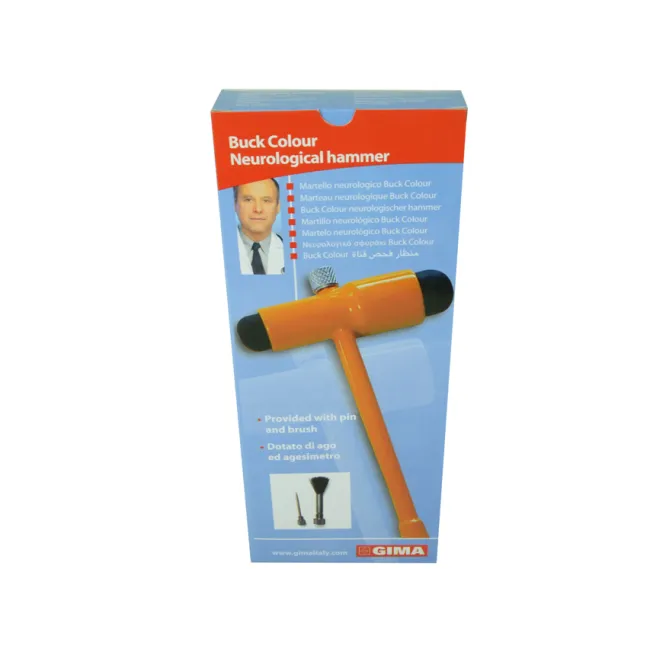 Ciocan neurologic Buck Colour galben cu ac și perie (1 buc)