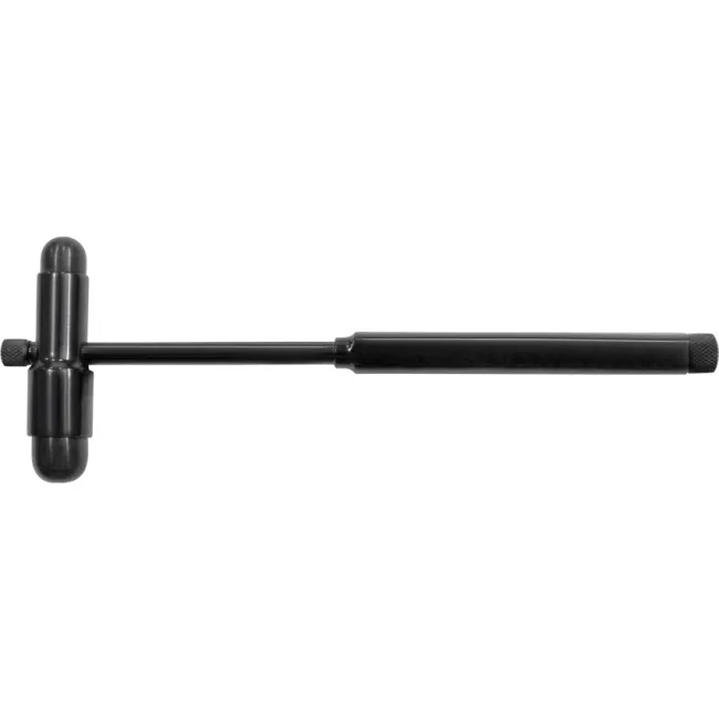 Ciocan neurologic Buck Black Edition cu ac și perie, mâner inox negru