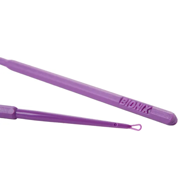 Curetă auriculară de unică folosință VERSALOOP violet, vârf flexibil 3 mm (cutie 50 buc)