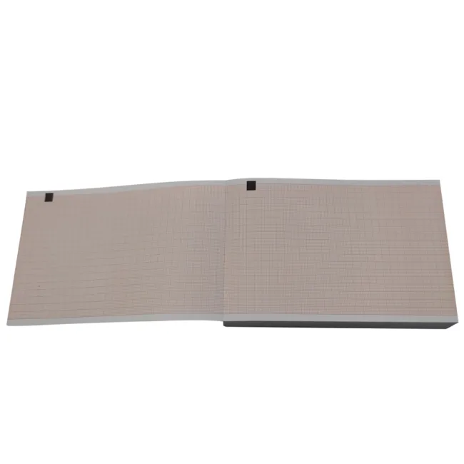 Hârtie termică ECG 100 × 150 mm × 200 foi pachet, grilă portocalie, compatibilă CARDIOLINE ECG 100+ (cutie 10 buc)