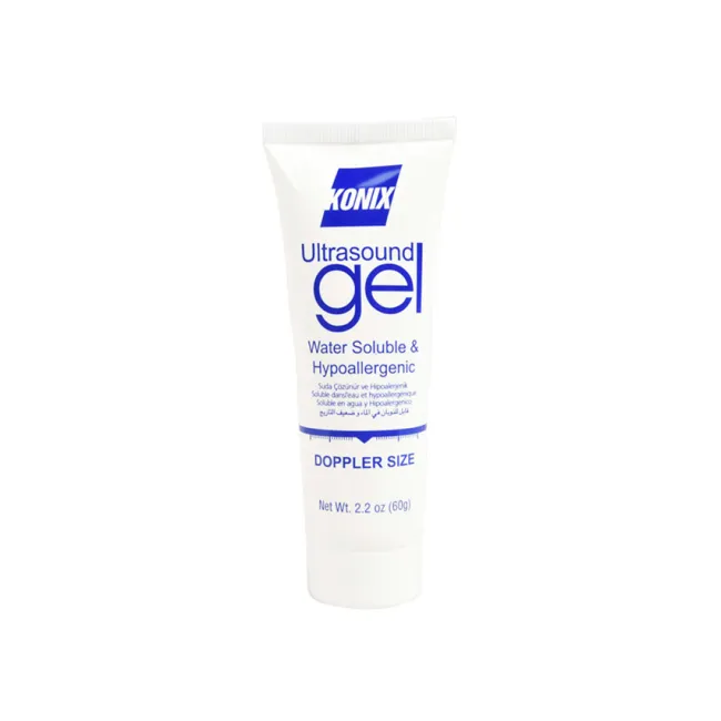 Gel pentru ecografie transparent, hipoalergenic, fără sare și formaldehidă, tub 60 ml (cutie 12 buc)
