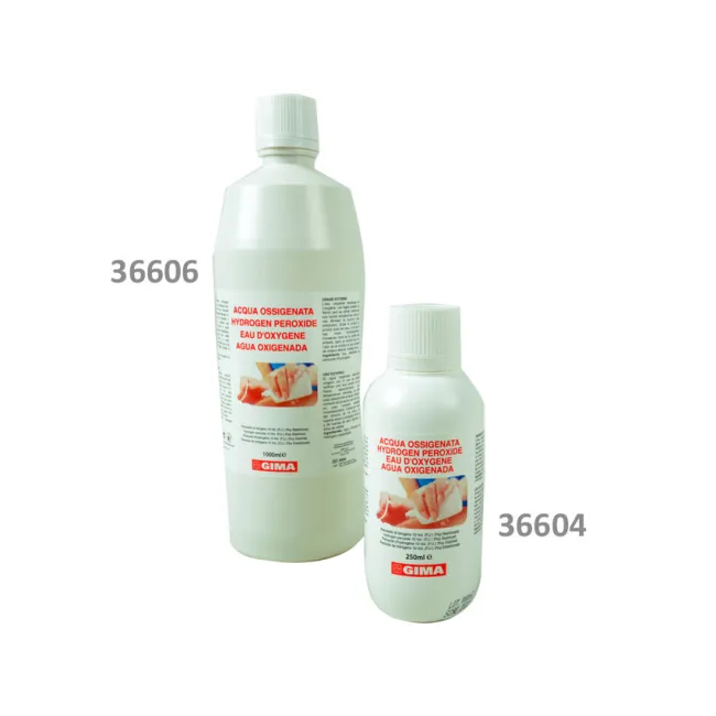 Apă Oxigenată (Hydrogen Peroxide) 3% - 250 ml - cutie 12 flacoane - etichetă multilingvă GB, FR, IT, ES