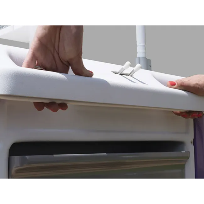 Cărucior pentru pansamente cu sertare și dispenser, 65 × 88 × 100 cm, alb/albastru (1 buc)