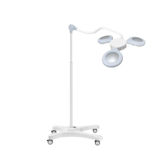 Lampă chirurgicală LED Quattroluci pe cărucior, 160.000 lux, 36 LED-uri