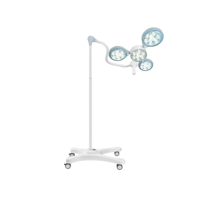 Lampă chirurgicală LED Quattroluci pe cărucior cu baterie, 160.000 lux, 36 LED-uri