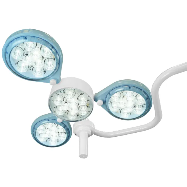 Lampă chirurgicală LED Quattroluci pe cărucior cu baterie, 160.000 lux, 36 LED-uri