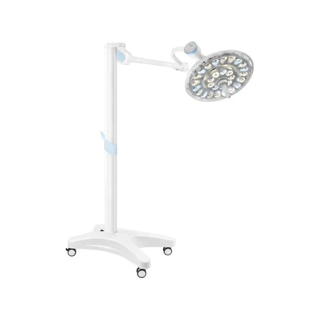 Lampă chirurgicală LED GimaLed 29 cu stativ mobil, 160.000 Lux, reglare câmp luminos