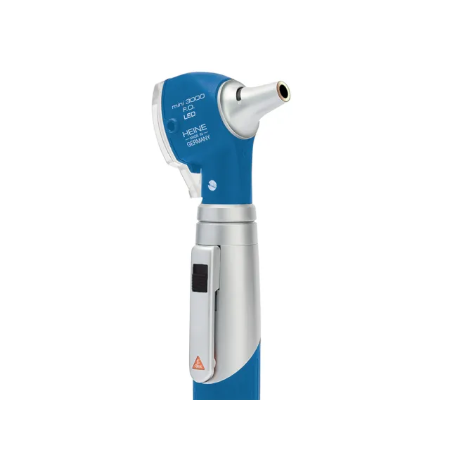 Otoscop HEINE MINI 3000 F.O. LED cu specule refolosibile și trusă, albastru (1 buc)