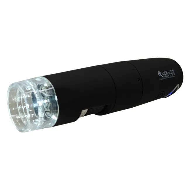 Dermatoscop digital portabil MIC Wi-Fi &amp; USB cu LED polarizat + UV + alb și software (1 buc)