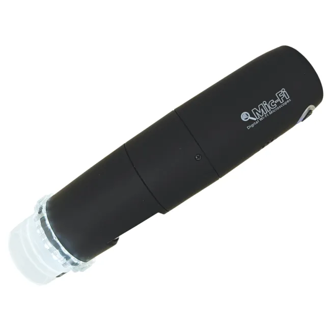 Dermatoscop digital portabil MIC Wi-Fi &amp; USB cu LED polarizat + alb, senzor 5 Mpixel și software (1 buc)