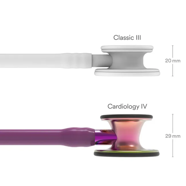Stetoscop 3M Littmann Cardiology IV, violet cu finisaj curcubeu (1 buc)