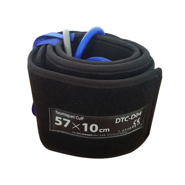 Manșetă dublă antipincement 57 × 10 cm pentru garouri pneumatice DTS-2000 și DTS-3000, braț M, albastră (1 buc)