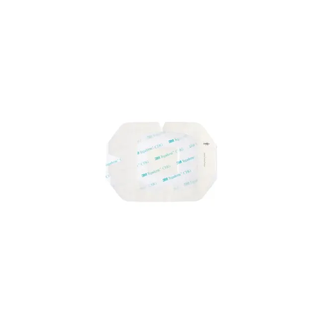 Pansament transparent Tegaderm 3M CHG IV 10 × 12 cm cu clorhexidină, fixare cateter (cutie 25 buc)