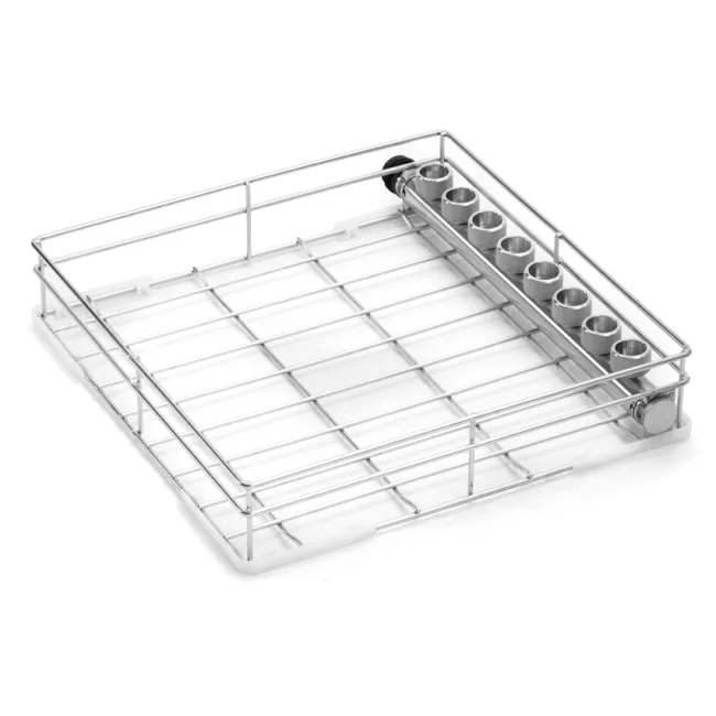 Coș dentar Tuttnauer cu 8 suporturi pentru instrumente – 38,7 × 40,1 × 7,8 cm