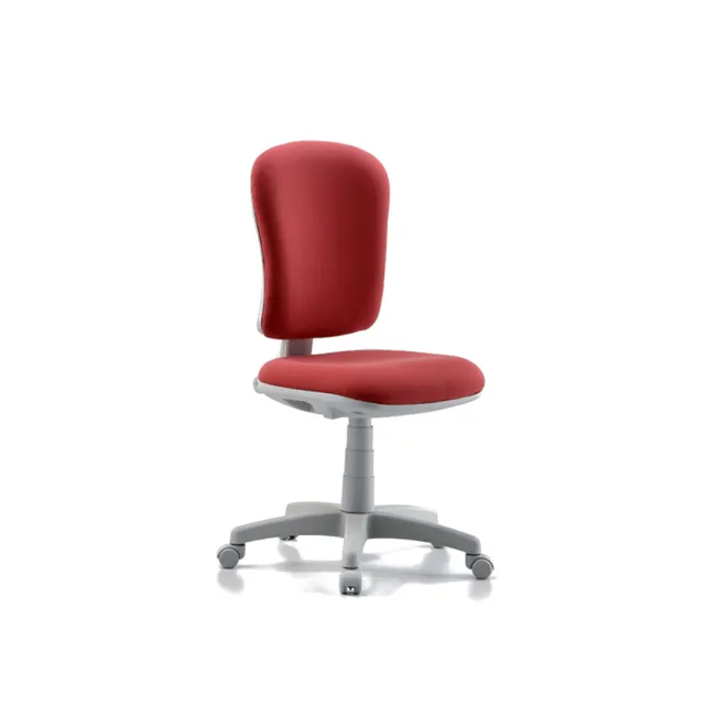 Scaun ergonomic VARESE fără brațe, tapițat, roșu