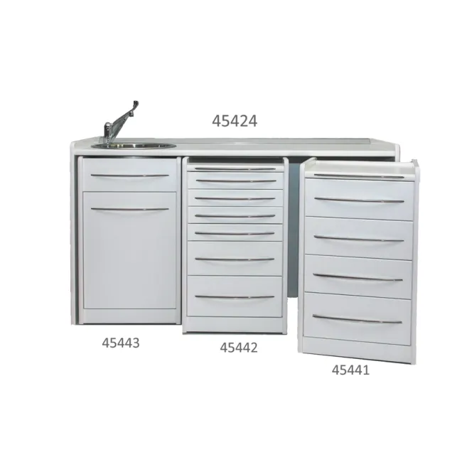 Dulap mobil cu 6 sertare 49 cm, alb (1 buc)