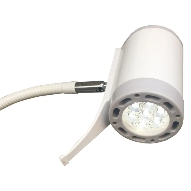 Lampă medicală LED Hyridia 7 LED cu braț metalic articulat pe cărucior