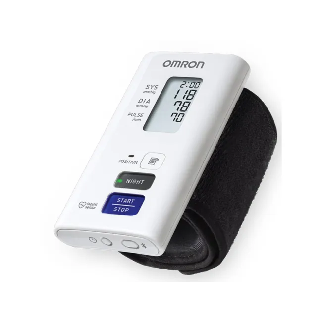 Tensiometru automat de încheietură OMRON NightView HEM-9601T-E3 cu măsurare nocturnă și Bluetooth (1 buc)