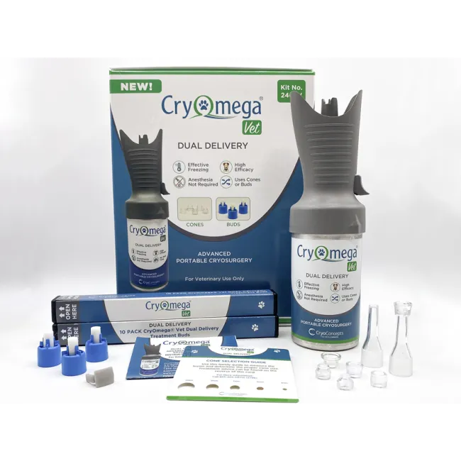 Kit criochirurgical veterinar CryOmega Vet Dual Delivery cu aplicare duală (1 kit)